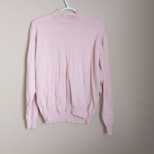 Blush turtleneck sweatshirt